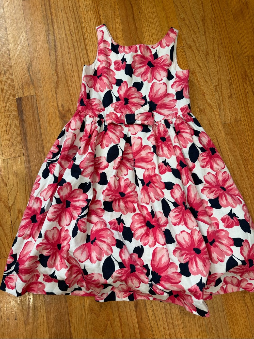 Janie and Jack Pink Floral Sleeveless Fit-and-Flare Dress